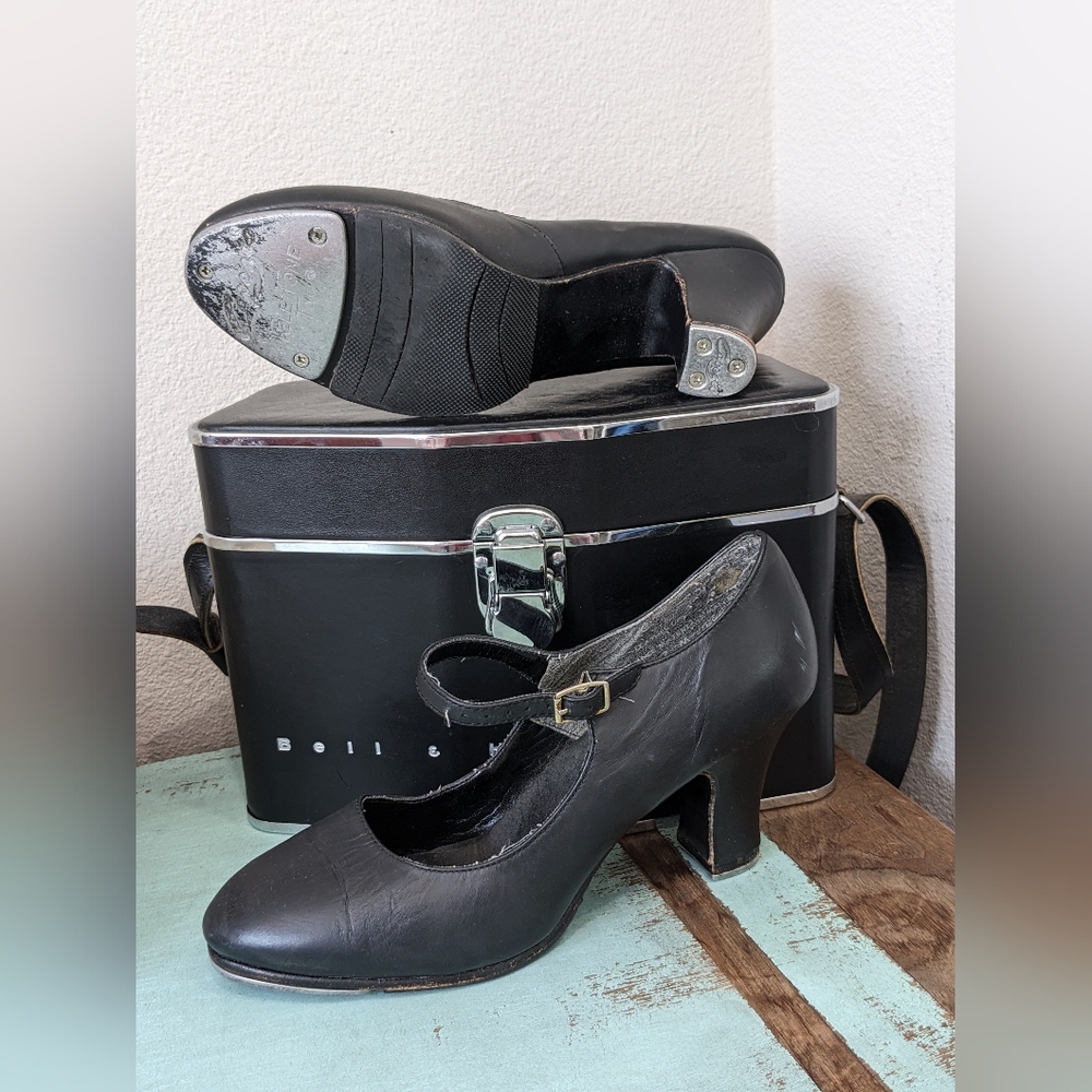 Black Heeled Tap Shoes